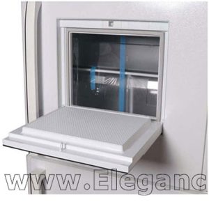 Subzero Electro Steel 35 white leather refrigerator