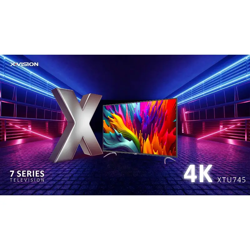 تلویزیون UHD 4K هوشمند ایکس_ویژن سری 7 مدل XTU745 سایز 55 اینچ